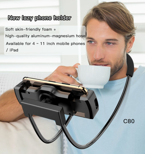 C80 Multifunction Bed Desktop Phone Bracket Mount Flexible Long Arm Neck Lazy Tablet Phone Holder