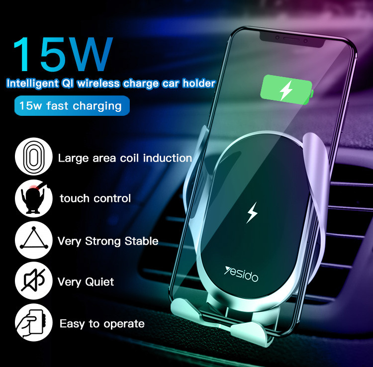 C78 Auto Extended Touching Wireless Charging Phone Holder