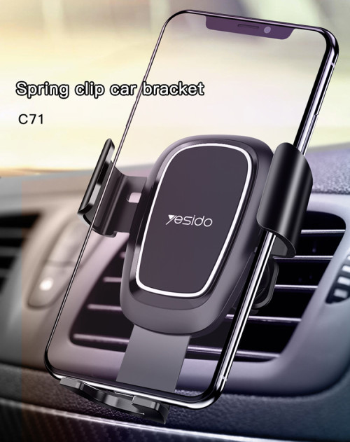 C71 Stock Spring Clip Mobile Phone Holder 360 Rotation Universal Car Mount Holder For Sale