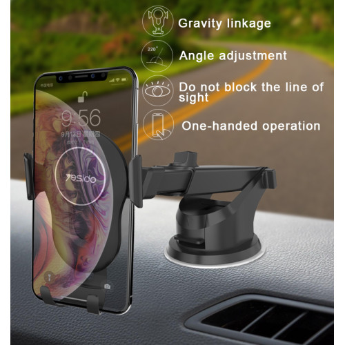 C44 Factory Custom Cellphone Car Holder Suction Cup Gravity Mobile Phone Holder For Sale