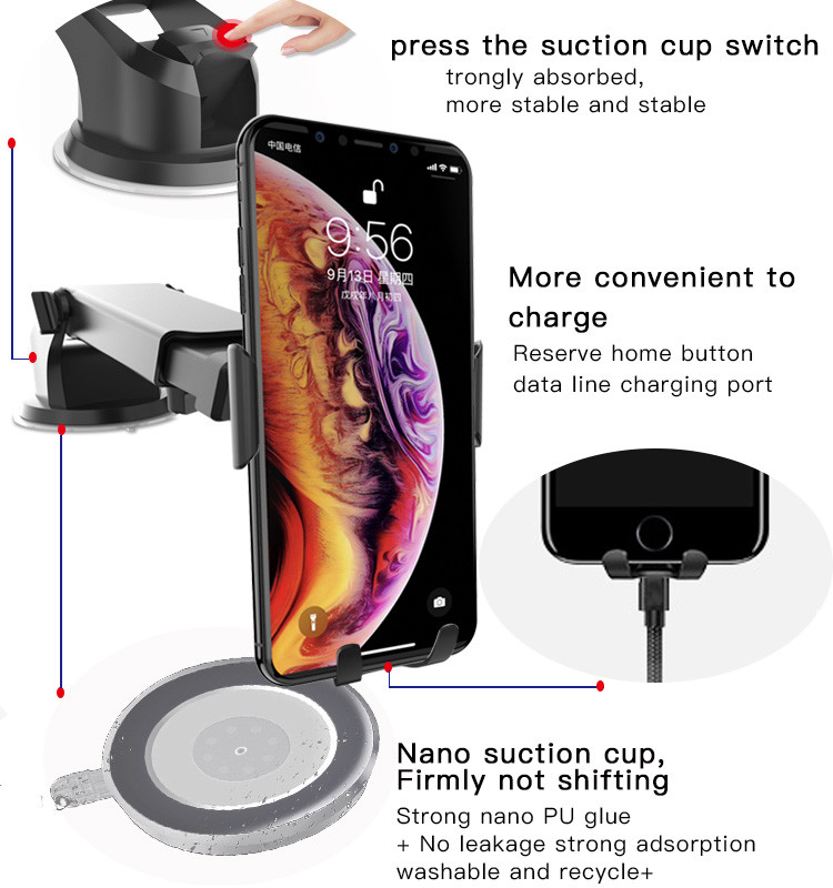 C44 Gravity Sensor Phone Holder Details