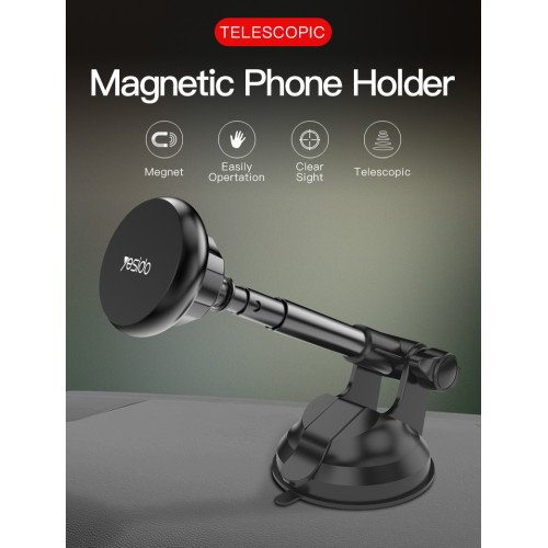 C41 Universal Dashboard Windshield 360 Degree Rotation Magnetic Magnet Mobile Phone Holder For Car