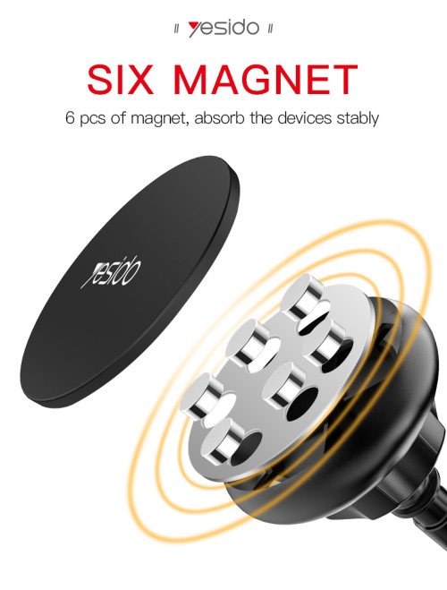 C41 Universal Dashboard Windshield 360 Degree Rotation Magnetic Magnet Mobile Phone Holder For Car