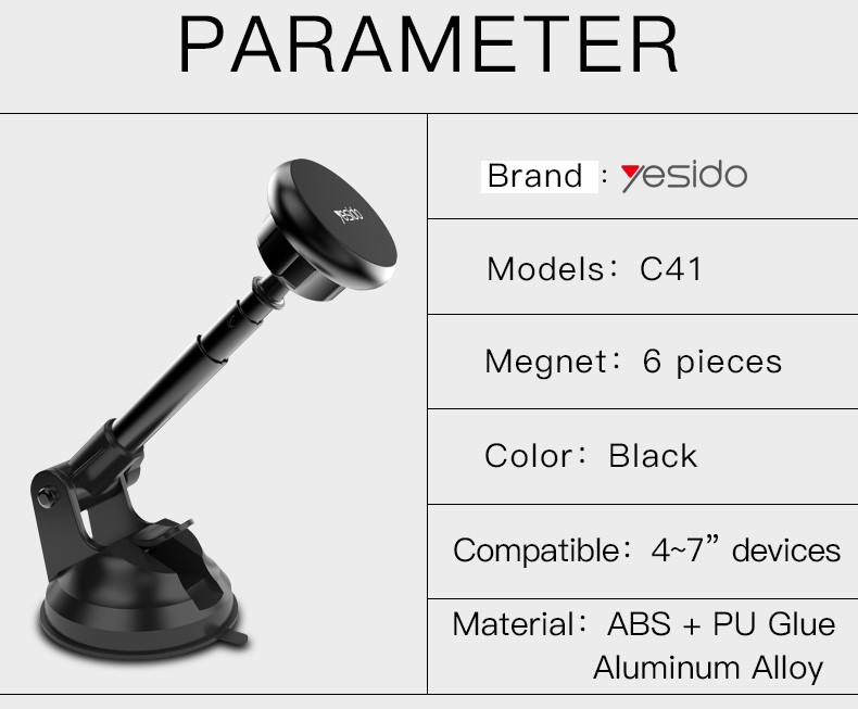 C41 Magnetic Phone Holder  Parameter