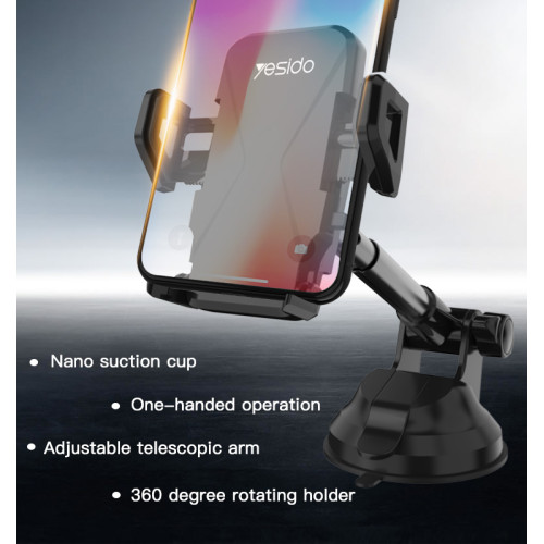C40 360 Rotating Adjustable Suction Cup Phone Holder Universal Car Phone Holder