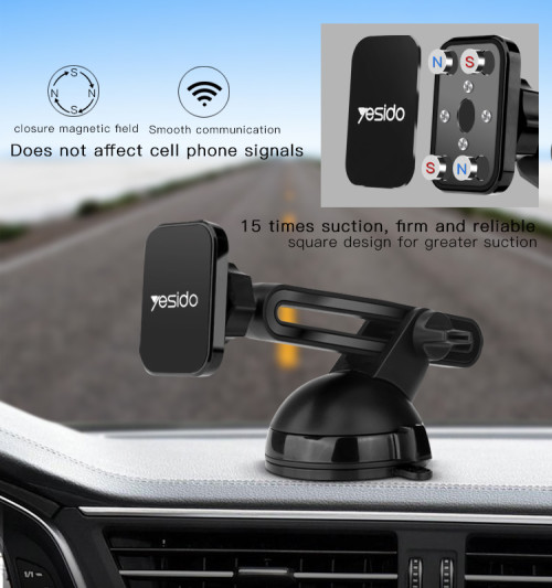 C39 Magnet Car Telephone Holder Rotating Degree 360 Metal Magnetic Phone Holder