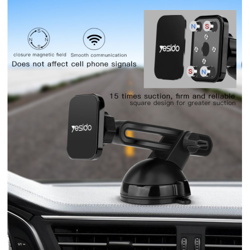 C39 Magnet Car Telephone Holder Rotating Degree 360 Metal Magnetic Phone Holder