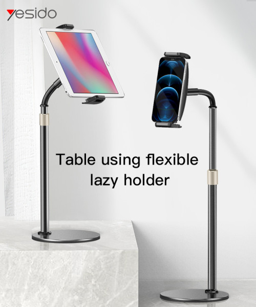 C115 Long Arm Metal Lazy Adjustable Display Gooseneck Tablet Hang Moblie Phone Holder