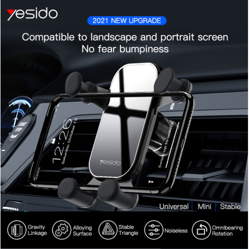 C100 Universal Angle Adjustable Support Gravity Mobile Phone Car Air Vent Phone Holder