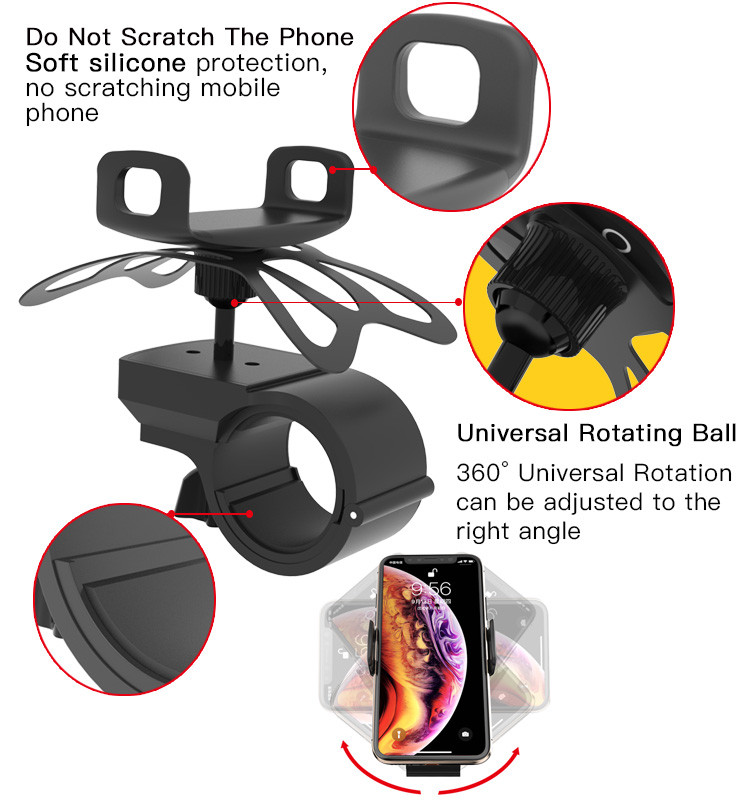 C42 Bicycle/Motorcycle Phone Holder Details