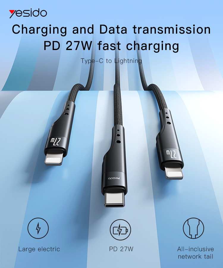 CA115 27W Type-C To Lightning Data Cable