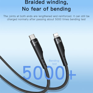 CA115 3m TC To Lightning Support Charging And Data Transmission PD 27W Fast Charging Data Cable