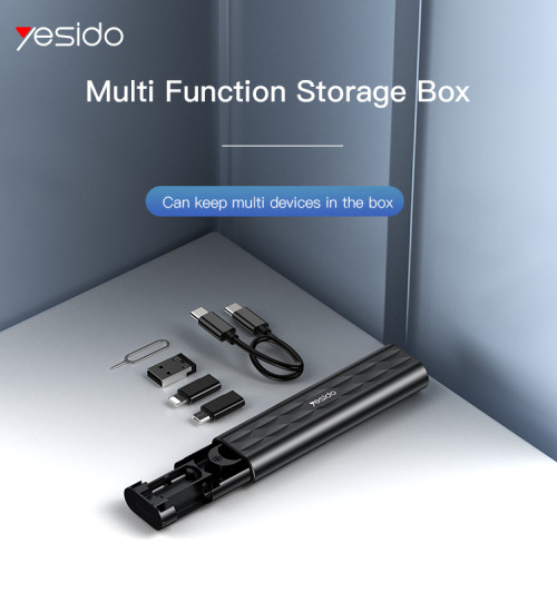 CA114  Multi Function Storage Box 6 in 1 design Usb Data Cable For Mobile Phone