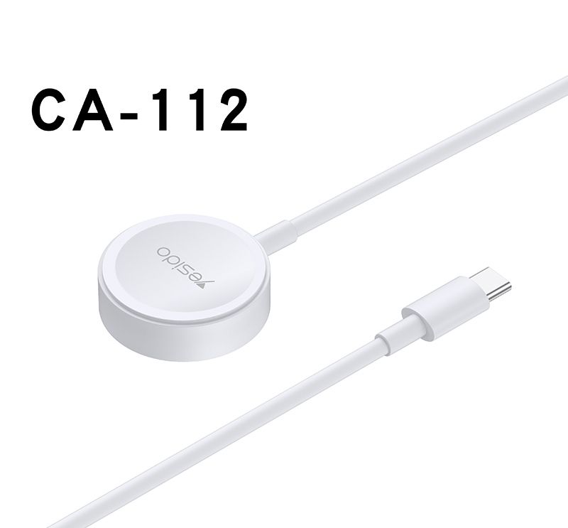 CA112 Magnetic Fast Wireless Charger Type C Cable for Apple Watch Magnetic Charger 1 to 1 USB cable yesido