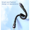 CA107 1.2M Nylon Braided Cable Good Anti-Stretch And Bending Resist Type-C to Lightning Data Cable