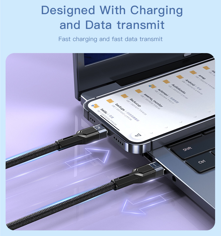 CA107 Type-C To Lightning Data Cable Details