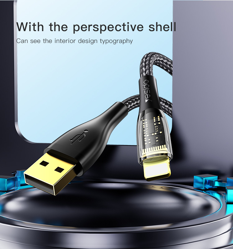 CA104 USB To Type-C/Lightning Data Cable Details
