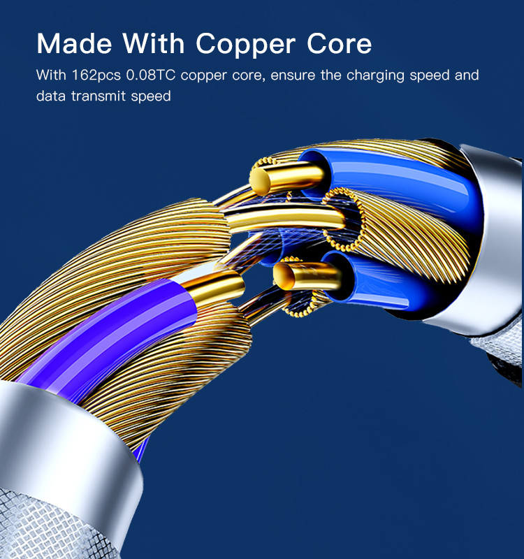 CA104 USB To Type-C/Lightning Data Cable Details