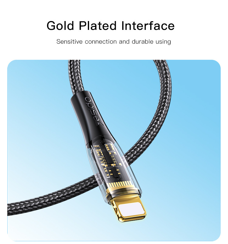 CA104 USB To Type-C/Lightning Data Cable Details