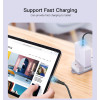 CA103 100W (20V/5A) Type-C to Type-C Nylon Braided Data Cable Fast Charging For Mobile Phone