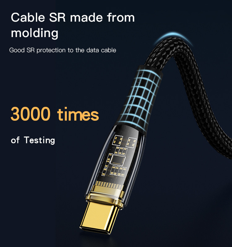 CA103 Type-C To Type-C 100W Fast Charging Data Cable Details