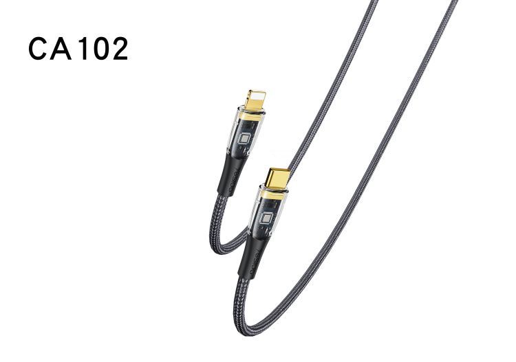 CA102 2M Length Nylon Braided Type-C To Lightning PD Fast Charging