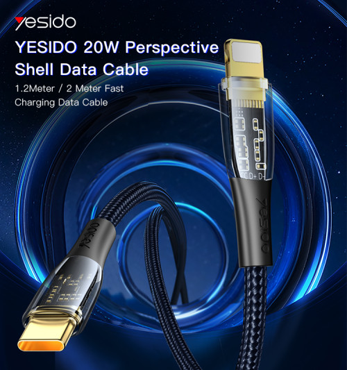 CA101 1.2M PD Fast Charging Data Cable | Type-C to Lighting Mobile Phone Data Cable