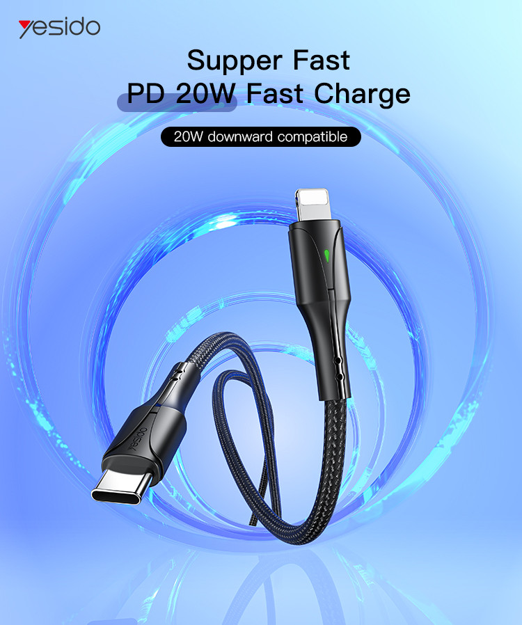 CA99 Type-C To Lightning 20W Fast Charging Data Cable