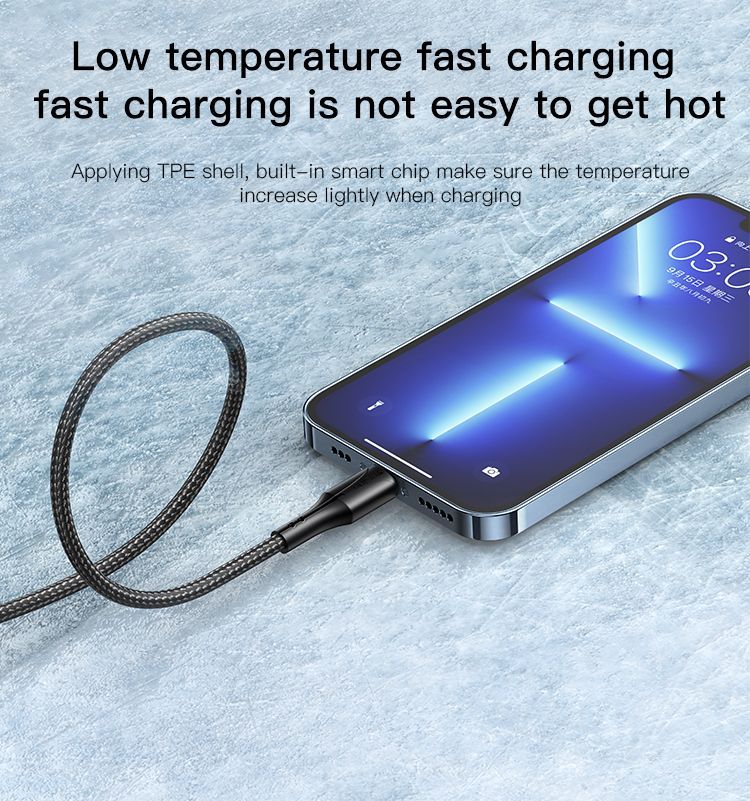 CA99 Type-C To Lightning 20W Fast Charging Data Cable Details