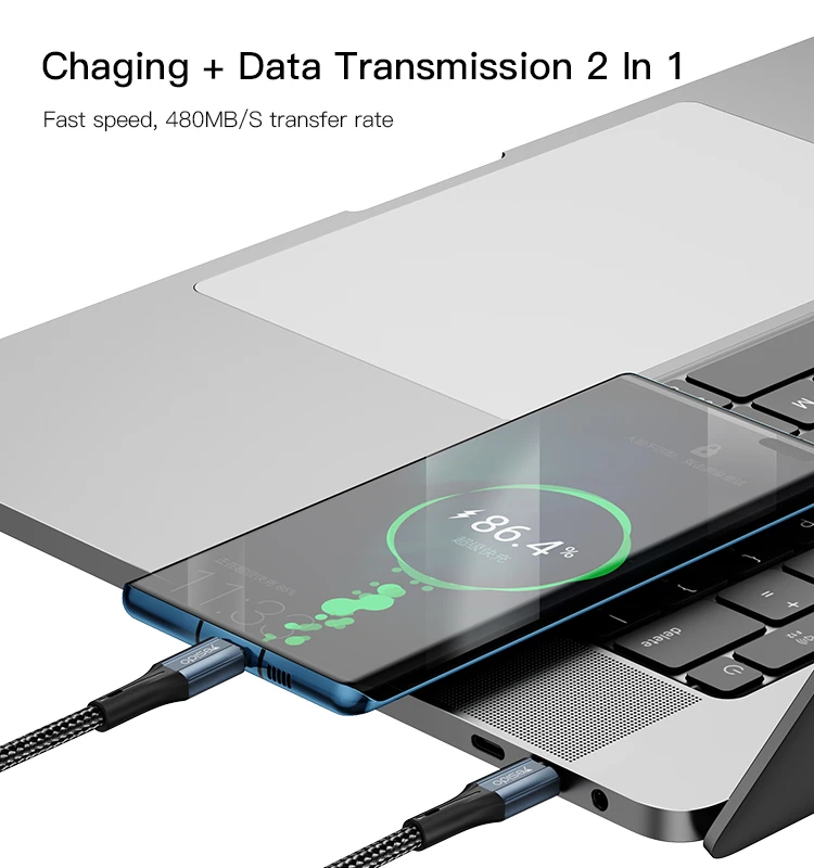 CA96 Type-C to Type-C Data Cable Details