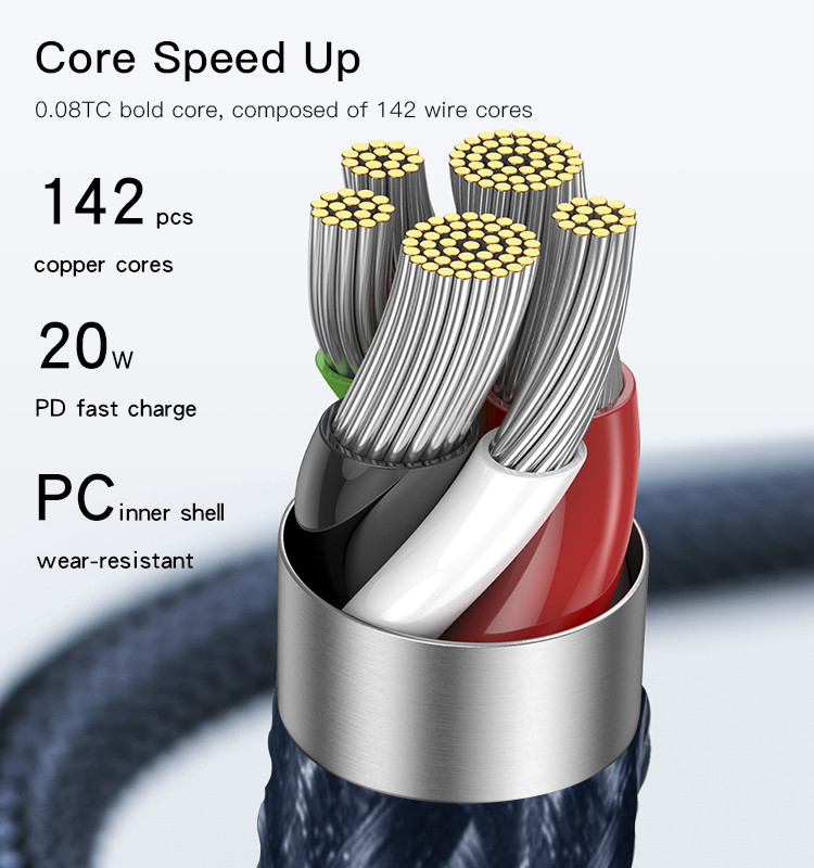 CA95 Type-C To Lightning Data Cable Details