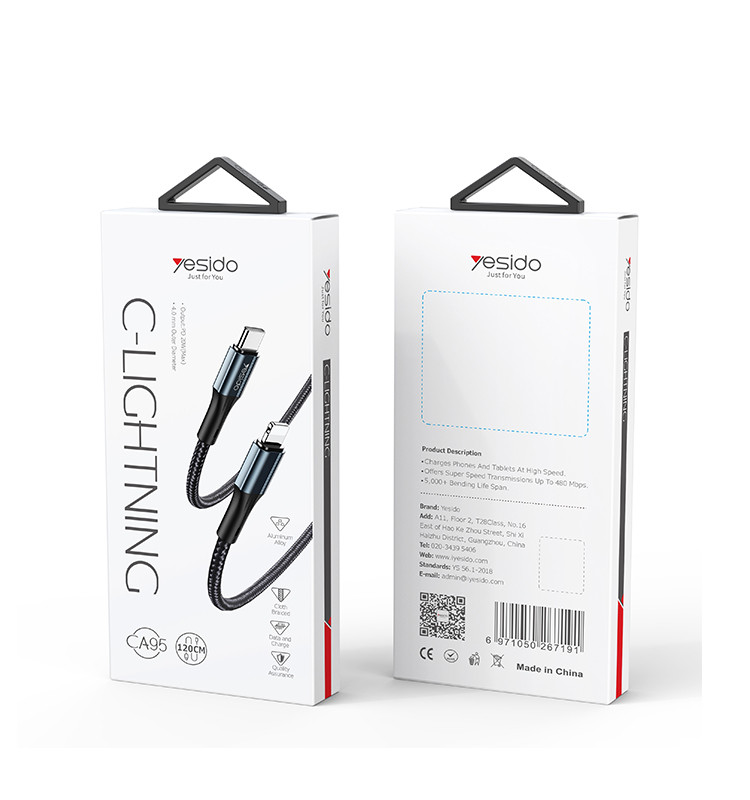 CA95 Type-C To Lightning Data Cable Packaging