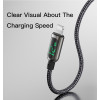 CA84 Zinc Alloy Shell USB To Lightning Status LED Indicator Data Cable For iPhone