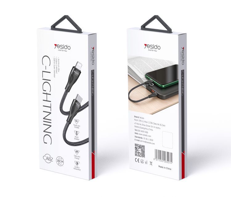 CA82 Type-C To Lightning Data Cable Packaging
