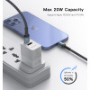 CA77 2M 20W Fast Charging Aluminum Alloy Nylon PD Type-C To Lighting For iPhone Data Cable