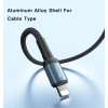 CA77 2M 20W Fast Charging Aluminum Alloy Nylon PD Type-C To Lighting For iPhone Data Cable