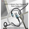 CA75  2 Meters Nylon Braided Fast Charging Aluminum Alloy USB To Lightning/Micro/Type-C Data Cable