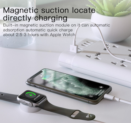 CA70 1.5meter PVC 2w For iWatch Original Wireless Charging Dock With iPhone Charger Data Cable