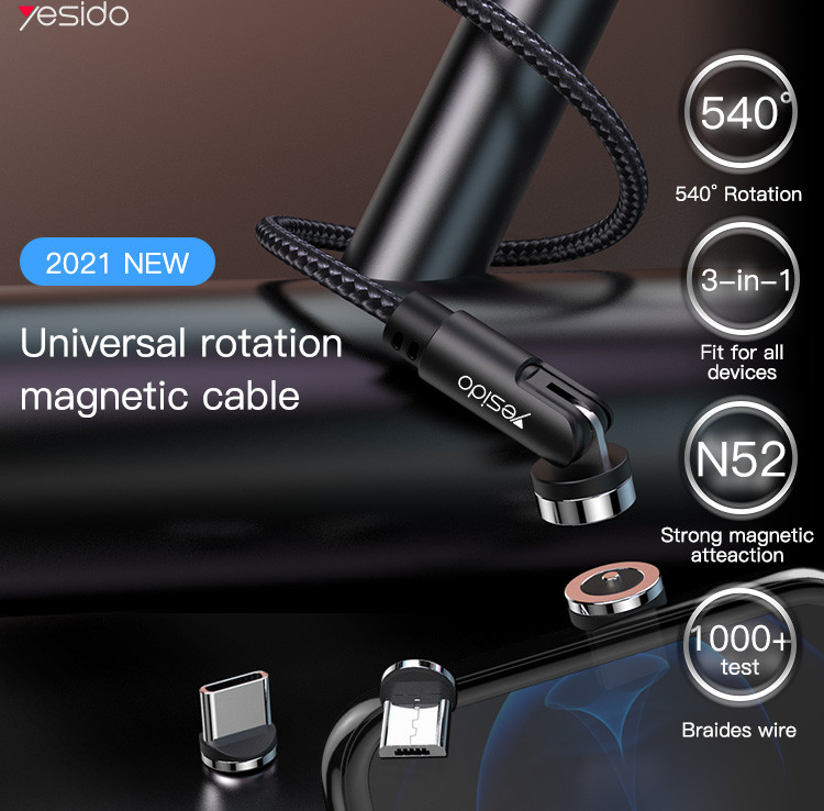 CA68 Detachable 3 In 1 Magnetic Data Cable