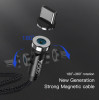 CA68 Detachable 3A 360 Rotation 3 In 1 Magnetic Type Micro Lightning Fast  Charger Phone Data Cable