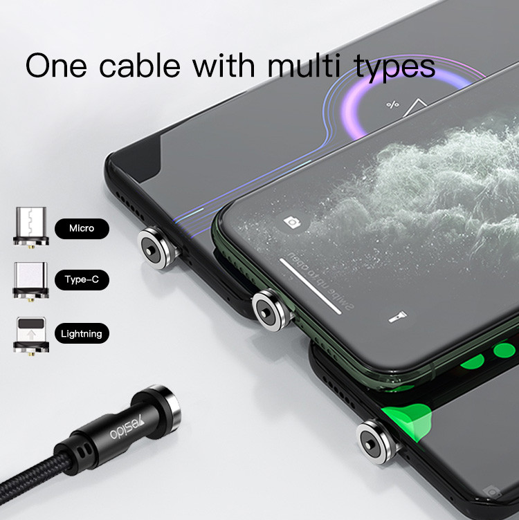 CA68 Detachable 3 In 1 Magnetic Data Cable Details