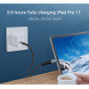 CA67 2Meter PD 60W Fast Charging Type-C to Type-C Nylon Phone Laptop Using Data Cable