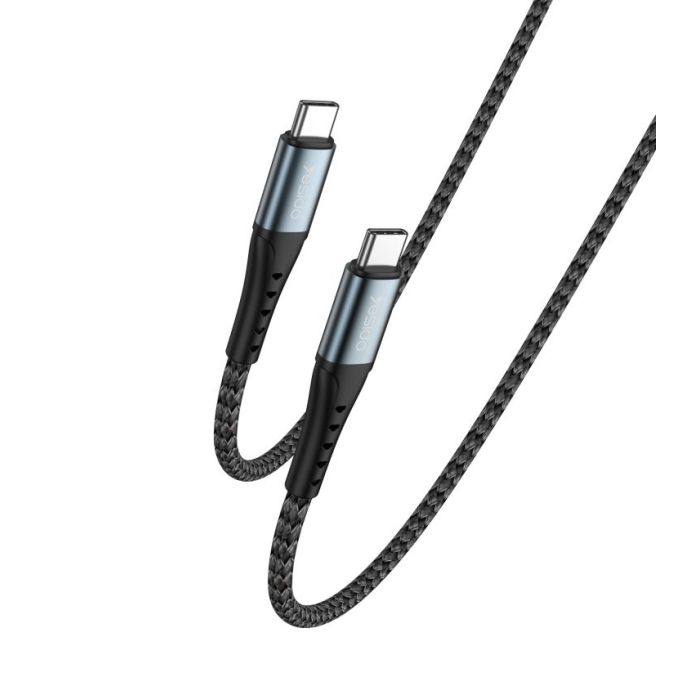 CA67 2Meter PD 60W Fast Charging Type-C to Type-C Nylon Phone Laptop Using Data Cable