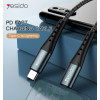 CA65 2 meter PD 12W Nylon Braided Aluminum Alloy 2A Type-C To Lightning Data Cable For iPhone