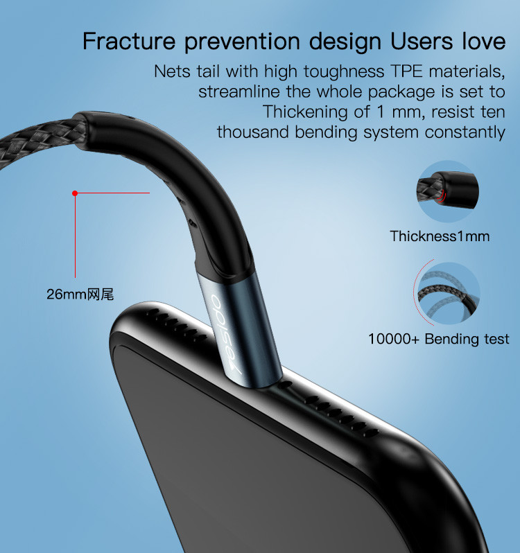 CA64 Type-C To Lightning Data Cable Details