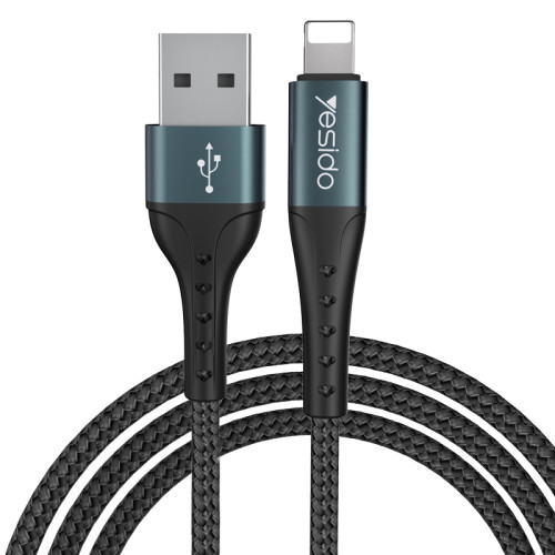 CA63 2m Aluminum Alloy Nylon Braided Fast Charging Data Cable | USB To Lightning/Micro/Type-C Cable