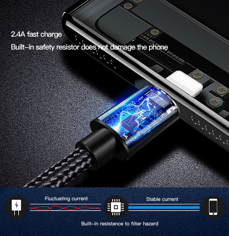 CA57 USB To Type-C/Lightning/Micro Data Cable Details