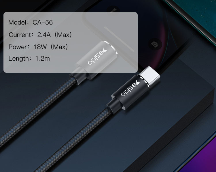 CA56 Type-C To Lightning Data Cable Details