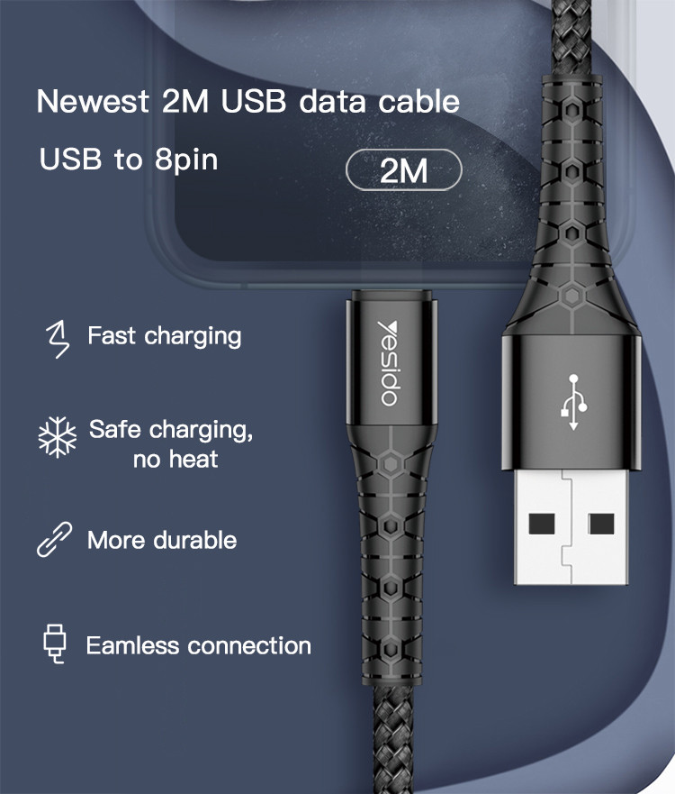 CA50 USB To Lightning/Micro/Type-C Data Cable