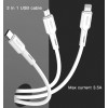 CA41 Data Cable Line USB To Micro Type-C Lightning Mobile Phone Charging 3 In 1 Usb Cable